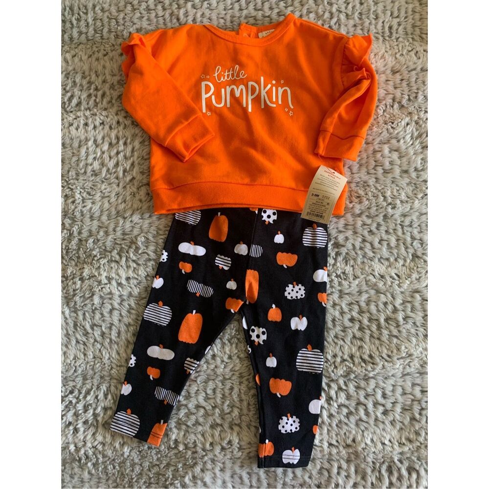 Little Pumpkin Fall 2 Piece Set 3-6